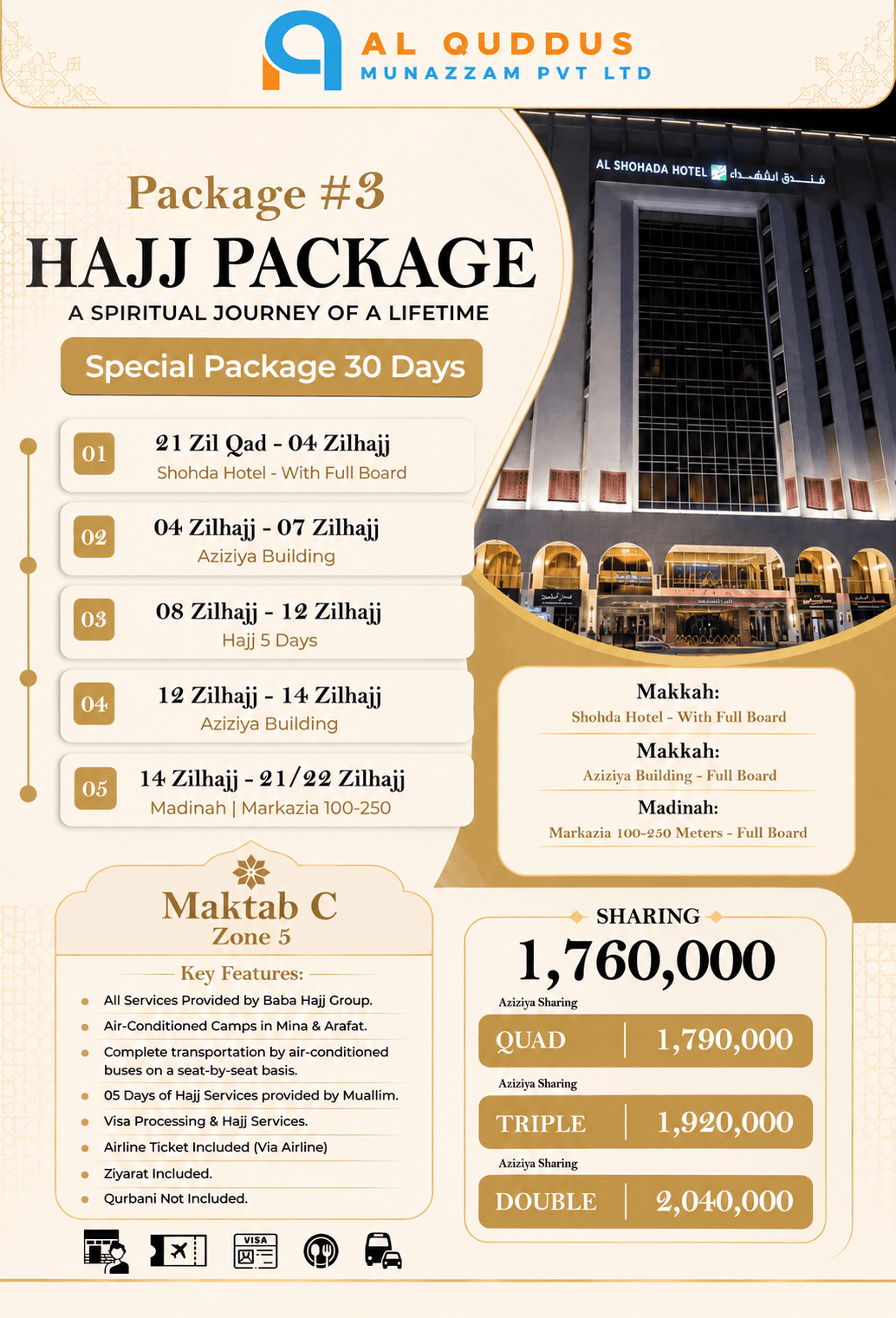 Baba Group 30 Days Hajj Package 2027